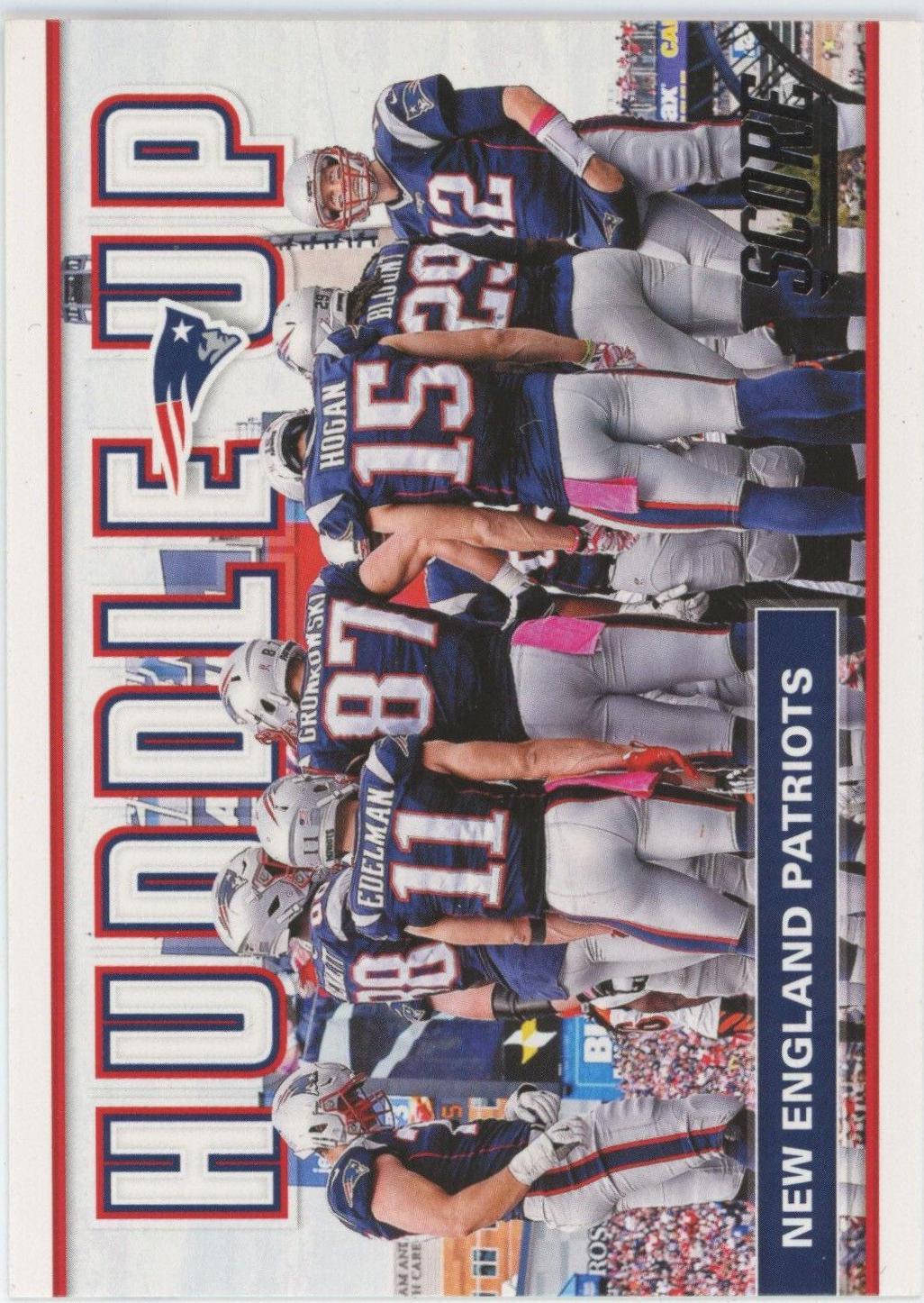 New England Patriots #8 Football Cards 2017 Panini Score Huddle Up