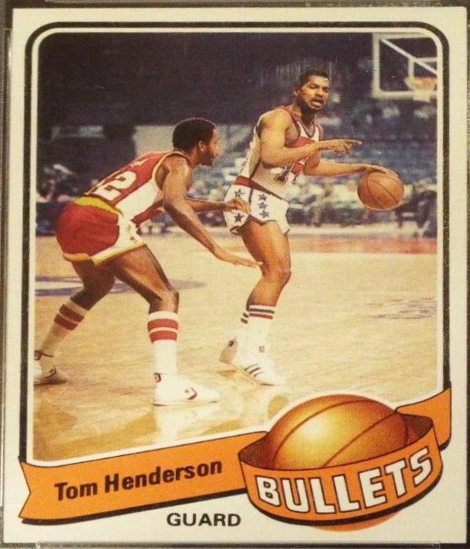 Tom Henderson #18 Basketball Cards 1979 Topps