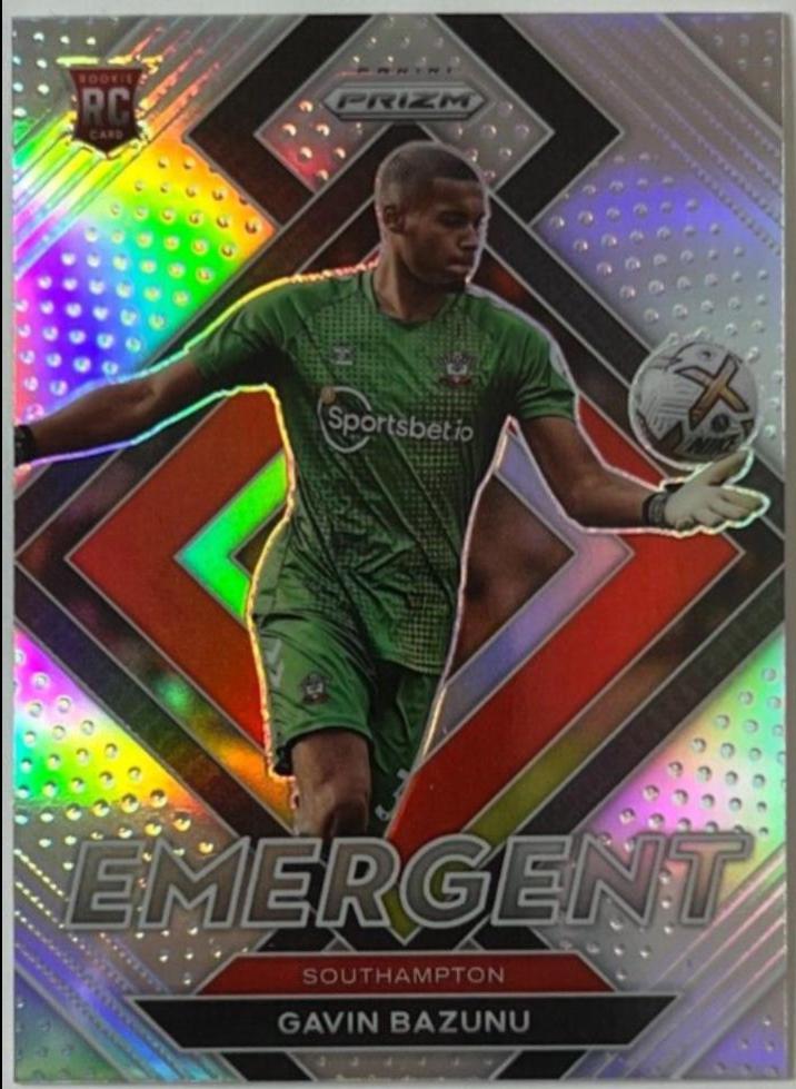 Gavin Bazunu #14 2022 Panini Prizm Premier League Emergent