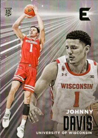 Johnny Davis #14 Basketball Cards 2022 Panini Chronicles Draft Picks Essentials