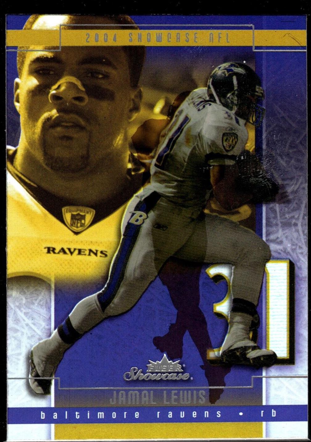 Jamal Lewis #1 Football Cards 2004 Fleer Showcase