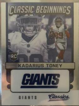 Kadarius Toney #CB-KT Football Cards 2021 Panini Classics Beginnings