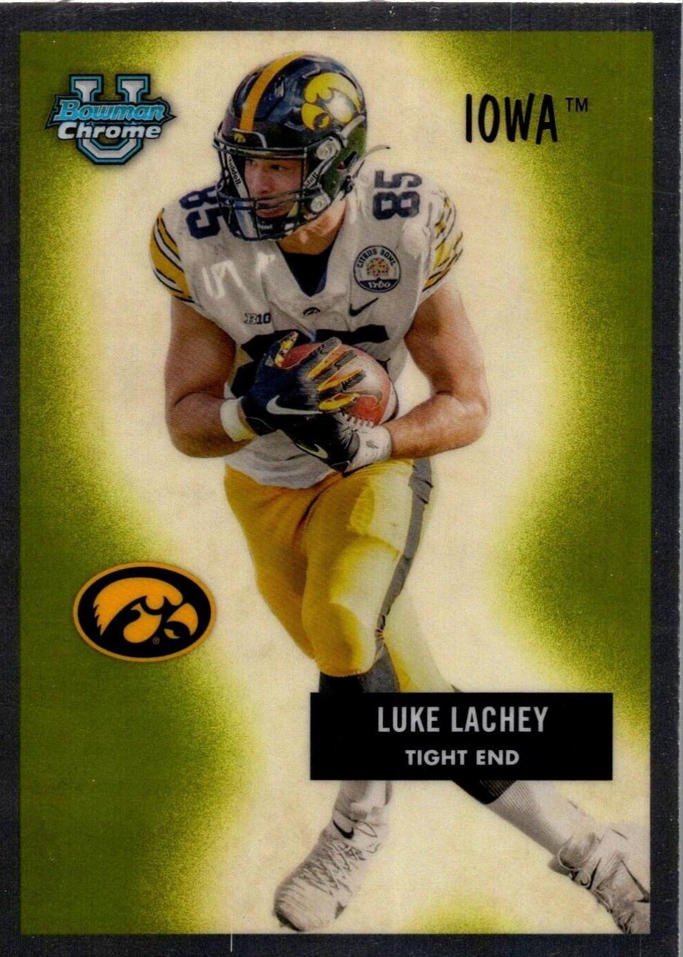 Luke Lachey #55B-24 Football Cards 2024 Bowman Chrome University 1955