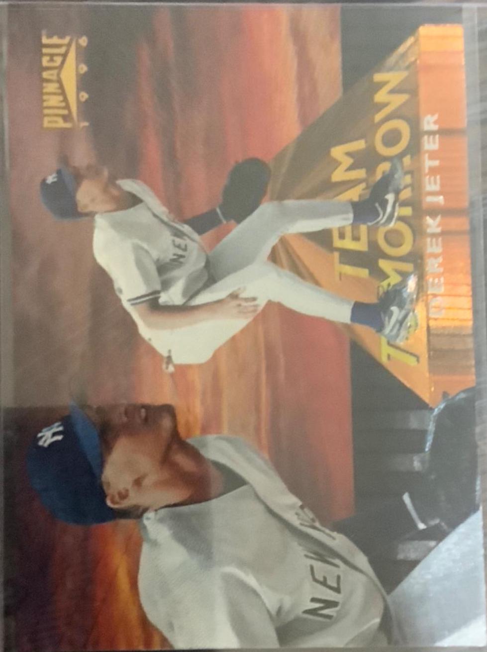 Derek Jeter #9 Baseball Cards 1996 Pinnacle Team Tomorrow