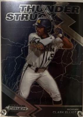 Clark Elliott #TH-CE Baseball Cards 2022 Panini Prizm Draft Picks Thunderstruck