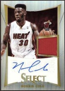 Norris Cole Jersey Autograph Gold Prizm