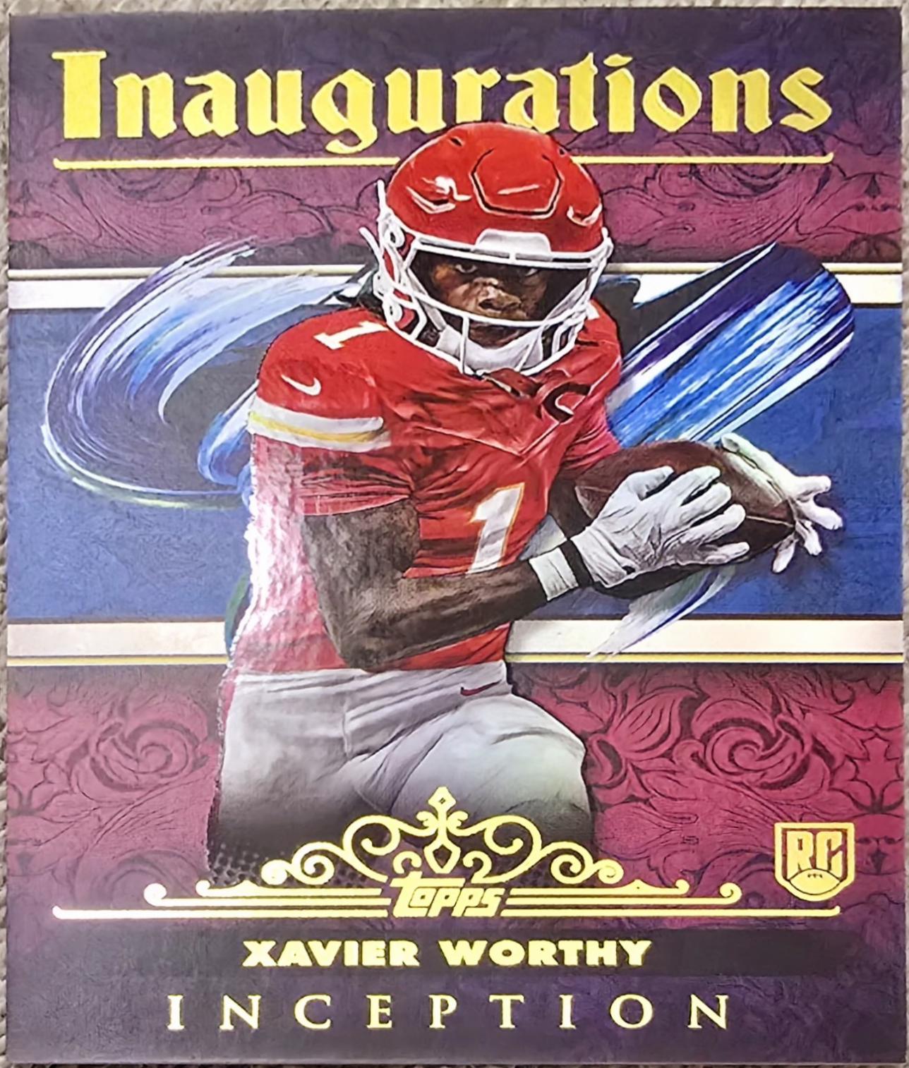 Xavier Worthy #I-8 Football Cards 2024 Topps Inception Inaugurations