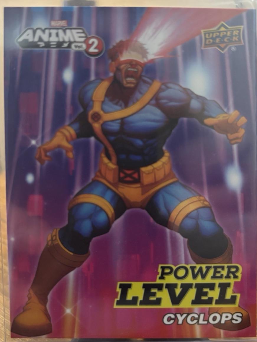 Cyclops #SN-3 Marvel 2023 Upper Deck Anime Volume 2 Power Level