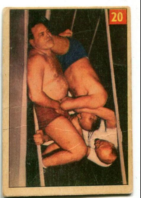Toar Morgan #20 Wrestling Cards 1954 Parkhurst