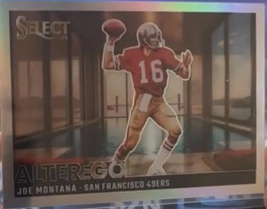 Joe Montana #3 Football Cards 2024 Panini Select Alter Ego