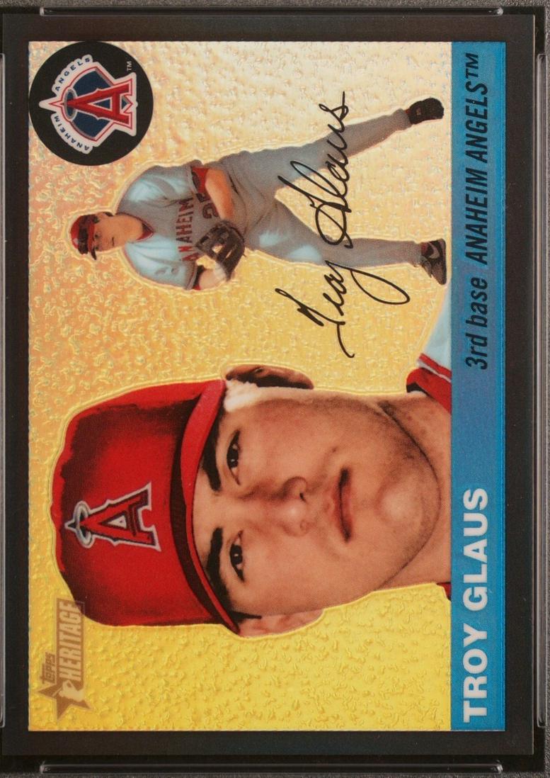 Troy Glaus #6 Baseball Cards 2004 Topps Heritage Chrome