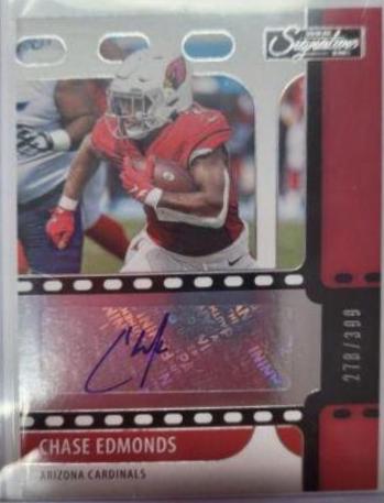 Chase Edmonds #SS-CED Football Cards 2021 Panini Chronicles Signature Series