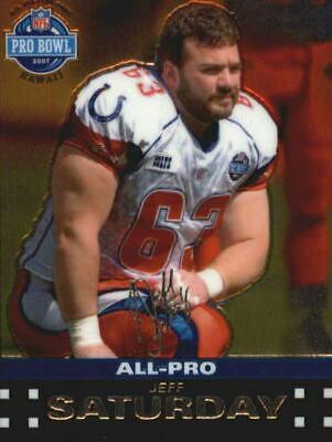 Jeff Saturday #TC100 Football Cards 2007 Topps Chrome