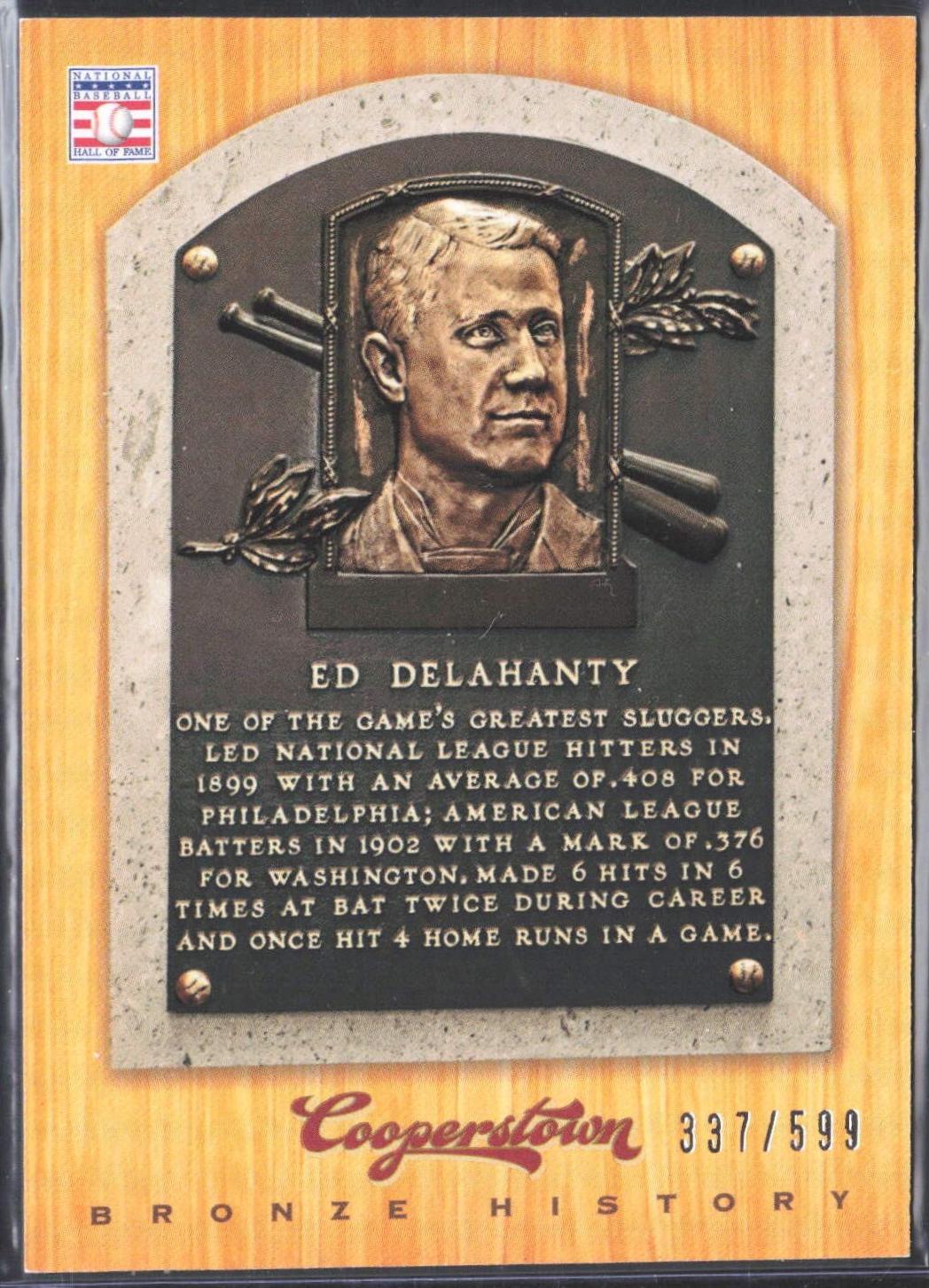 Ed Delahanty #27 Baseball Cards 2012 Panini Cooperstown Bronze History
