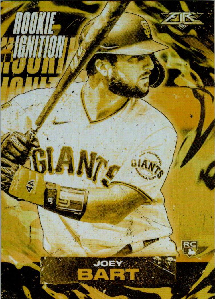 Joey Bart #RI-5 Baseball Cards 2021 Topps Fire Rookie Ignition