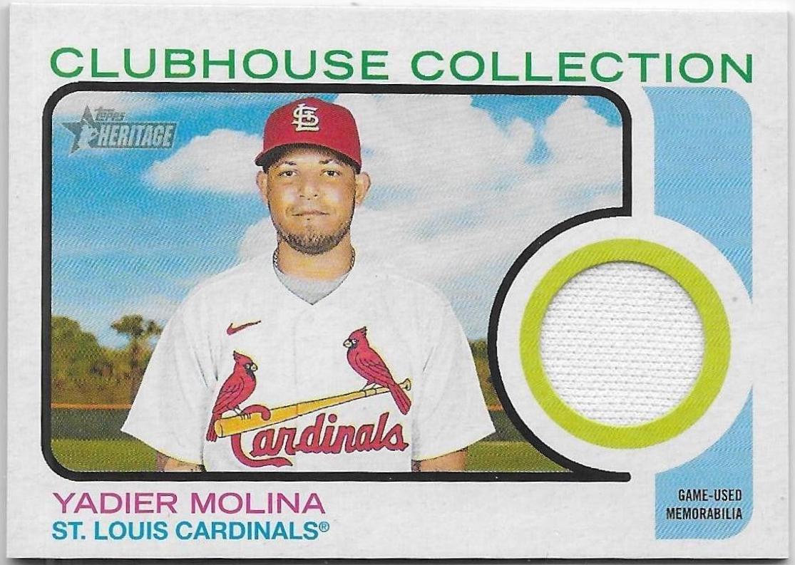 Yadier Molina #CC-YMA 2022 Topps Heritage Baseball Clubhouse Collection Relics