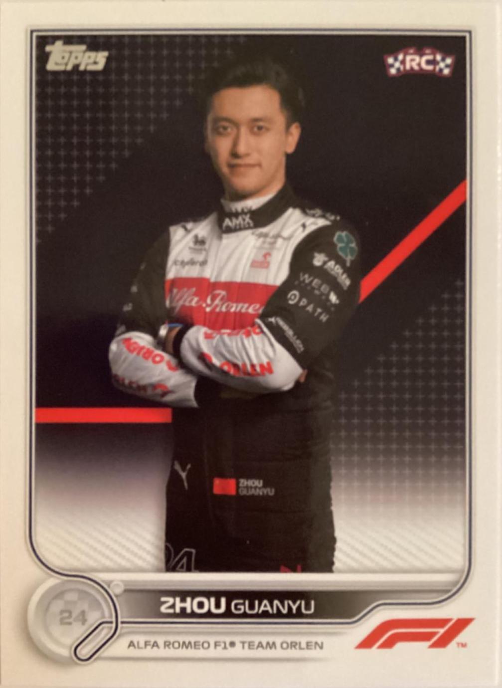 Zhou Guanyu #65 Racing Cards 2022 Topps Formula 1