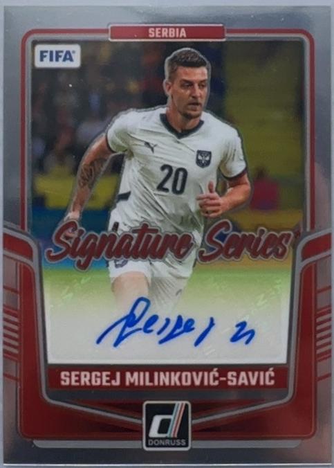 Sergej Milinkovic-Savic #7 Soccer Cards 2024 Panini Donruss Signature Series