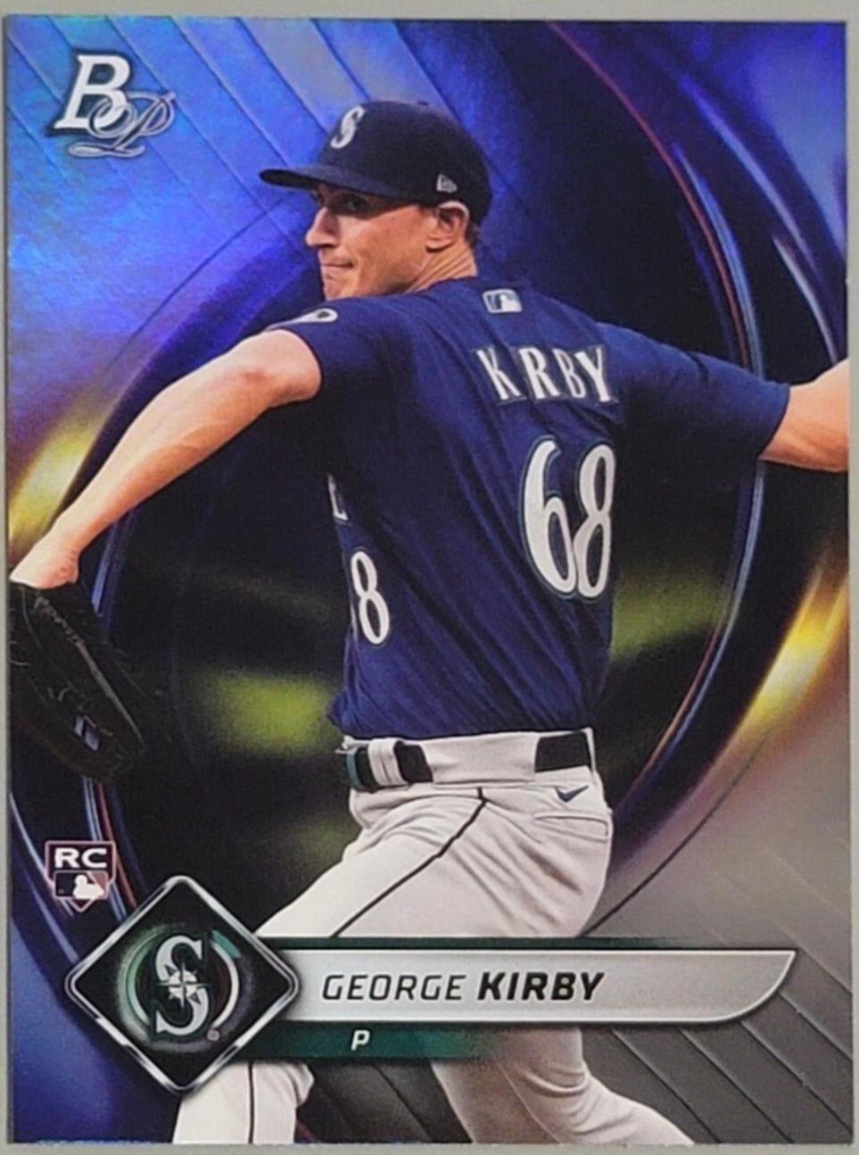 George Kirby #71 Baseball Cards 2022 Bowman Platinum