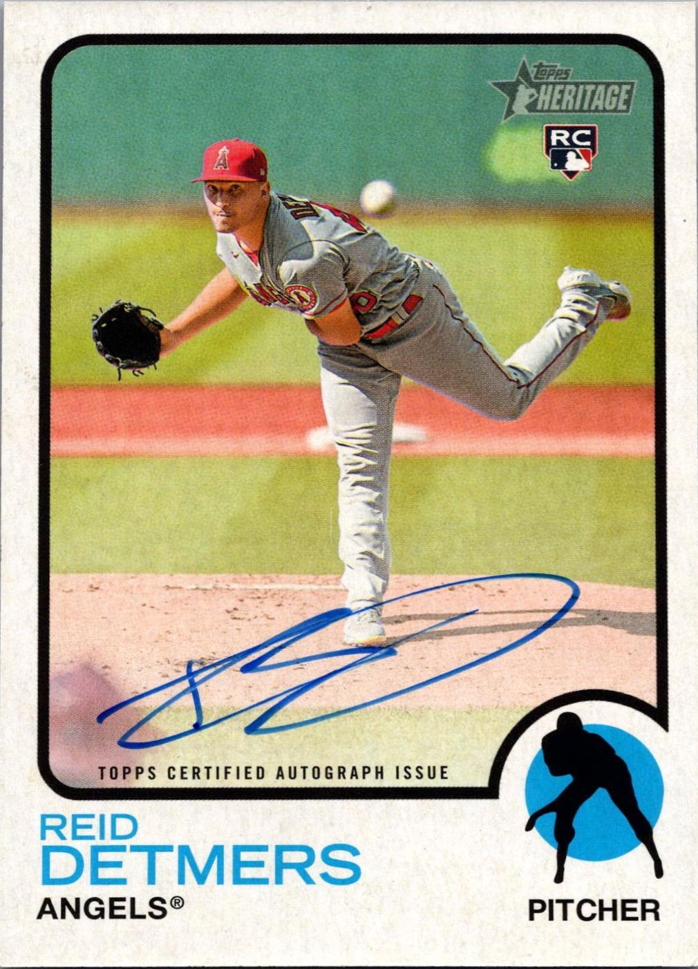 Reid Detmers #ROA-RD 2021 Topps Heritage Minor League Baseball Real One Autographs