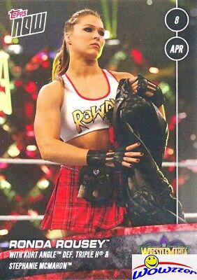Ronda Rousey #30 Wrestling Cards 2018 Topps Now WWE