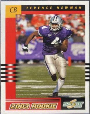 Terence Newman #324 2003 Panini Score Football