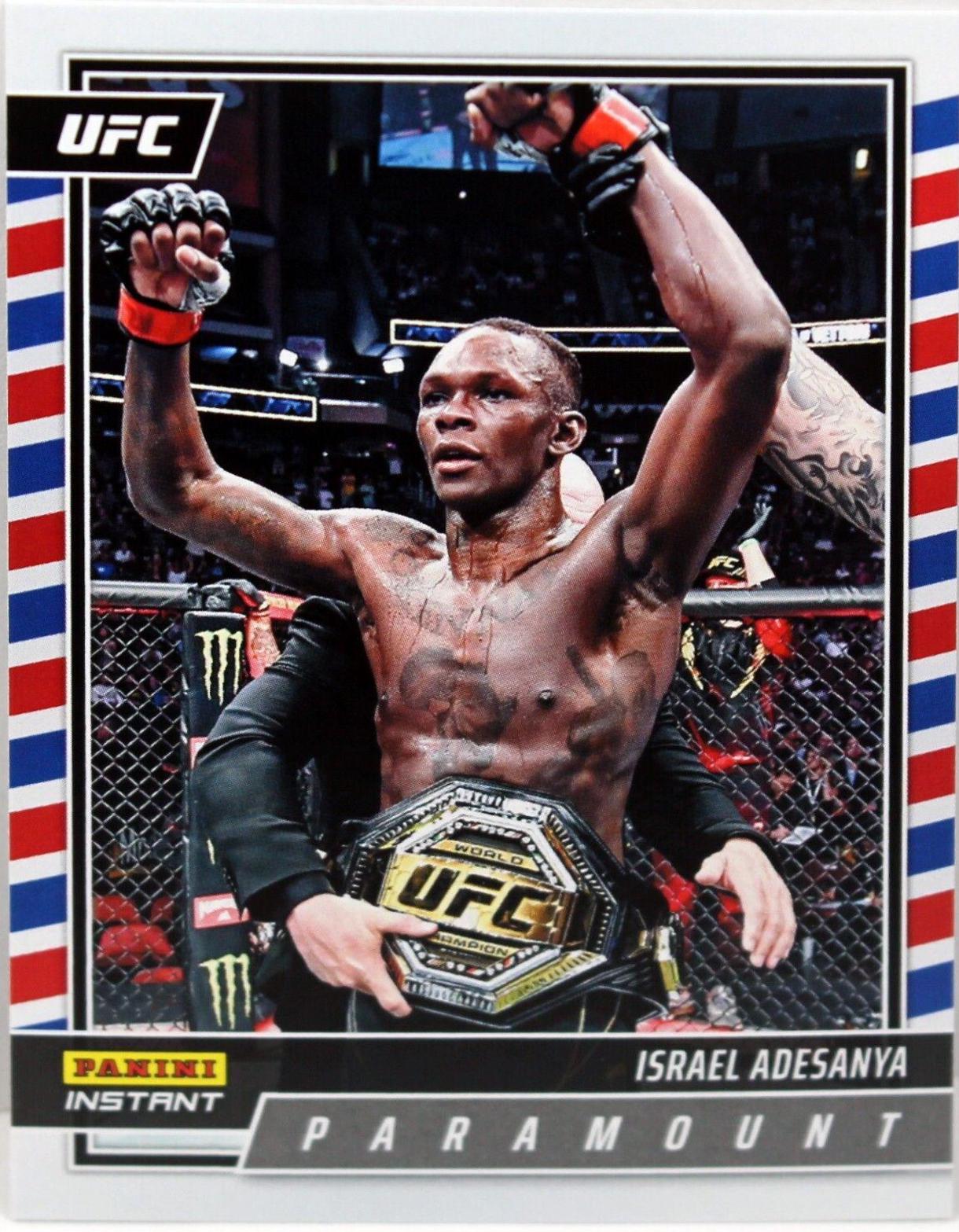 Israel Adesanya #P20 Ufc Cards 2022 Panini Instant UFC Paramount