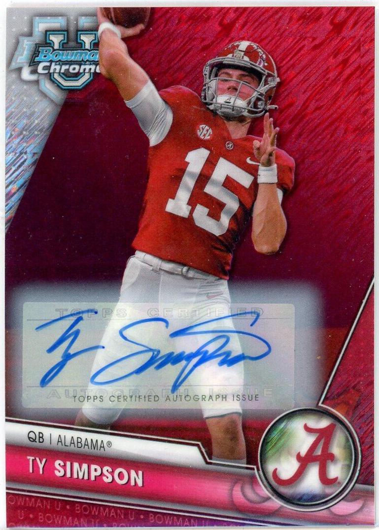 Ty Simpson [Autograph Red Shimmer] #23