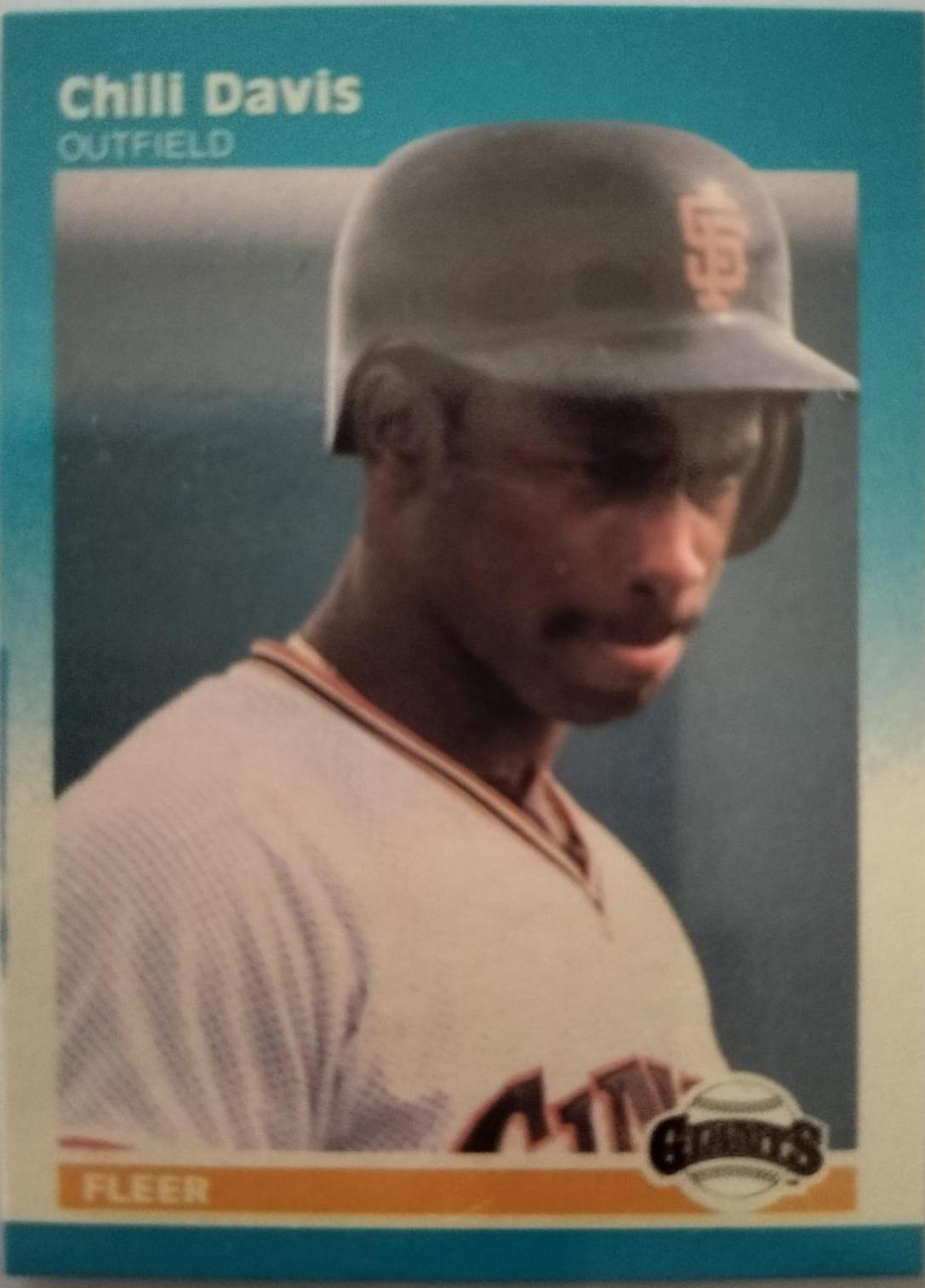 Chili Davis #25 Baseball Cards 1987 Fleer Mini