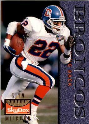 Glyn Milburn #37 Football Cards 1995 Skybox Premium