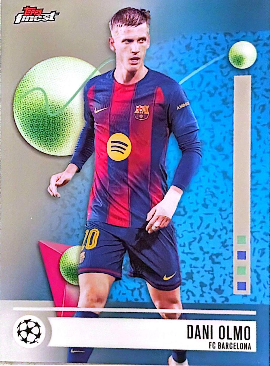 Dani Olmo #48 2025 Topps Finest UEFA