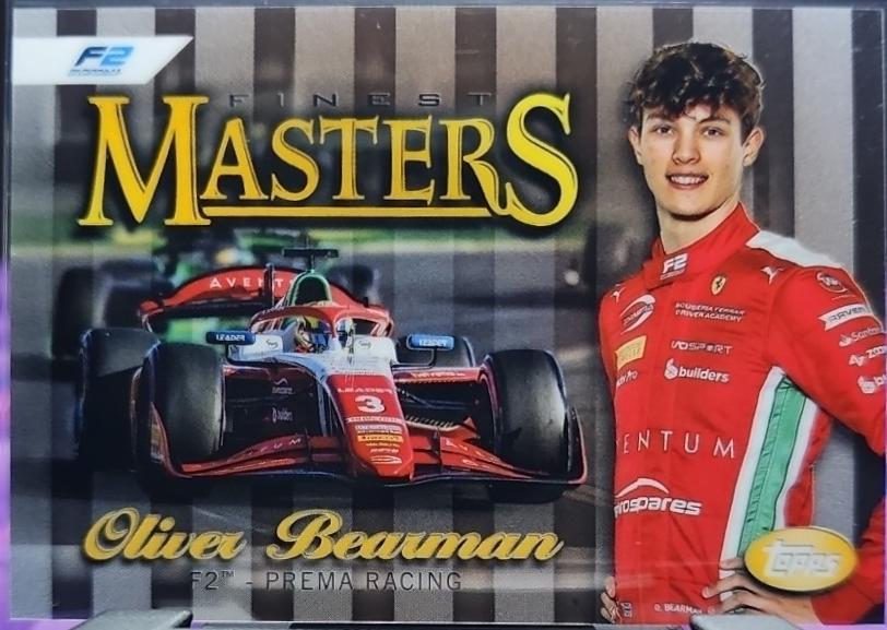 Oliver Bearman #MST-11 Racing Cards 2024 Topps Finest Formula 1 Masters