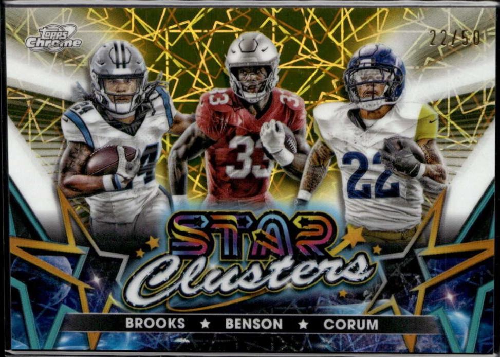 Blake Corum / Jonathon Brooks / Trey Benson [Gold Interstellar Refractor] #SCL-7
