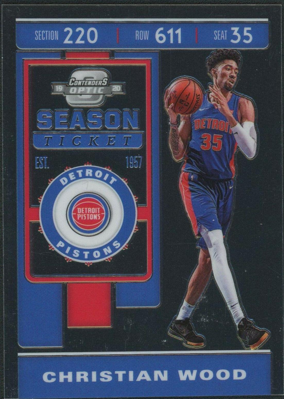 Christian Wood #4 Basketball Cards 2019 Panini Contenders Optic