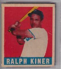 Ralph Kiner #91 Baseball Cards 1948 Leaf Prices