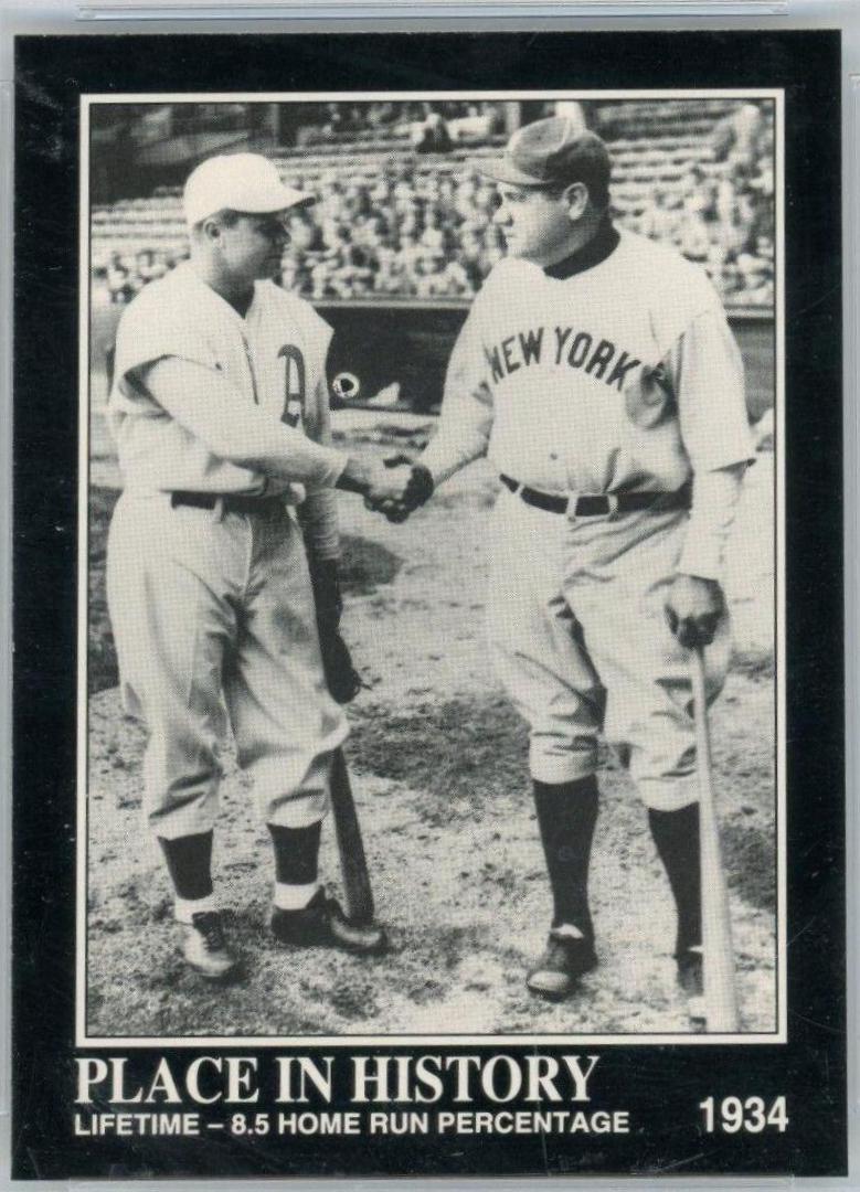 Lifetime 8.5 Home Runs Percentage #47 1992 Megacards Babe Ruth Baseball