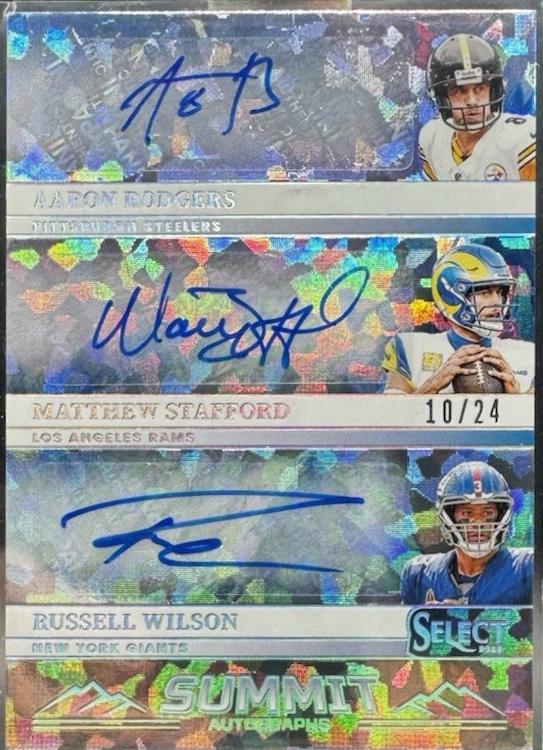 Aaron Rodgers / Matthew Stafford / Russell Wilson [Cracked Ice] #8