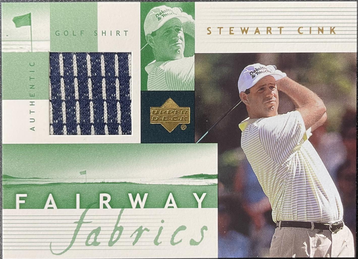 Stewart Cink #SC-FF 2002 Upper Deck Fairway Fabrics Golf