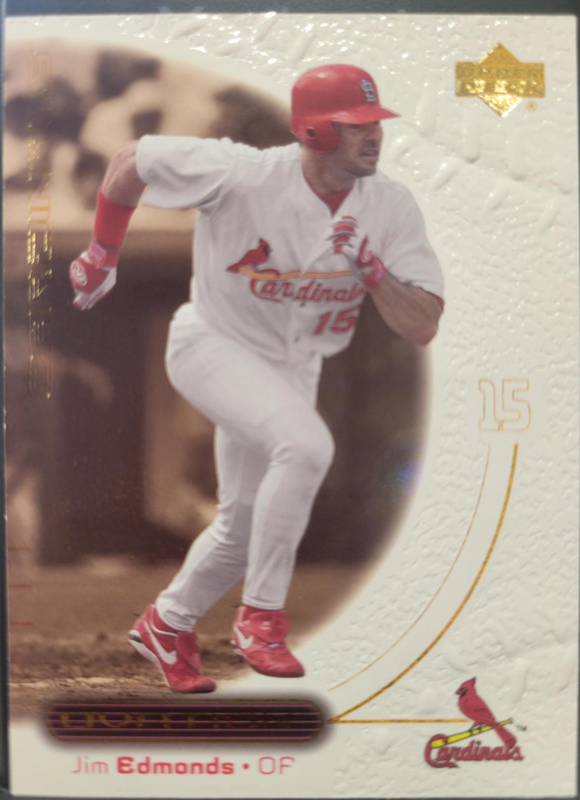 Jim Edmonds #35 Baseball Cards 2001 Upper Deck Ovation