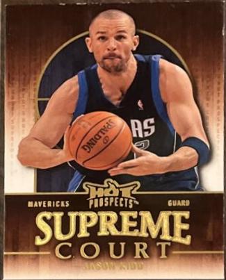 Jason Kidd #SC-5 Basketball Cards 2008 Fleer Hot Prospects Supreme Court