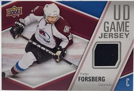Peter Forsberg #GJ-PF Hockey Cards 2011 Upper Deck UD Game Jersey