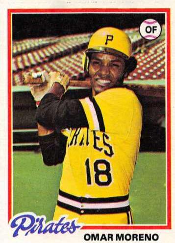 Omar Moreno #283 Baseball Cards 1978 Topps