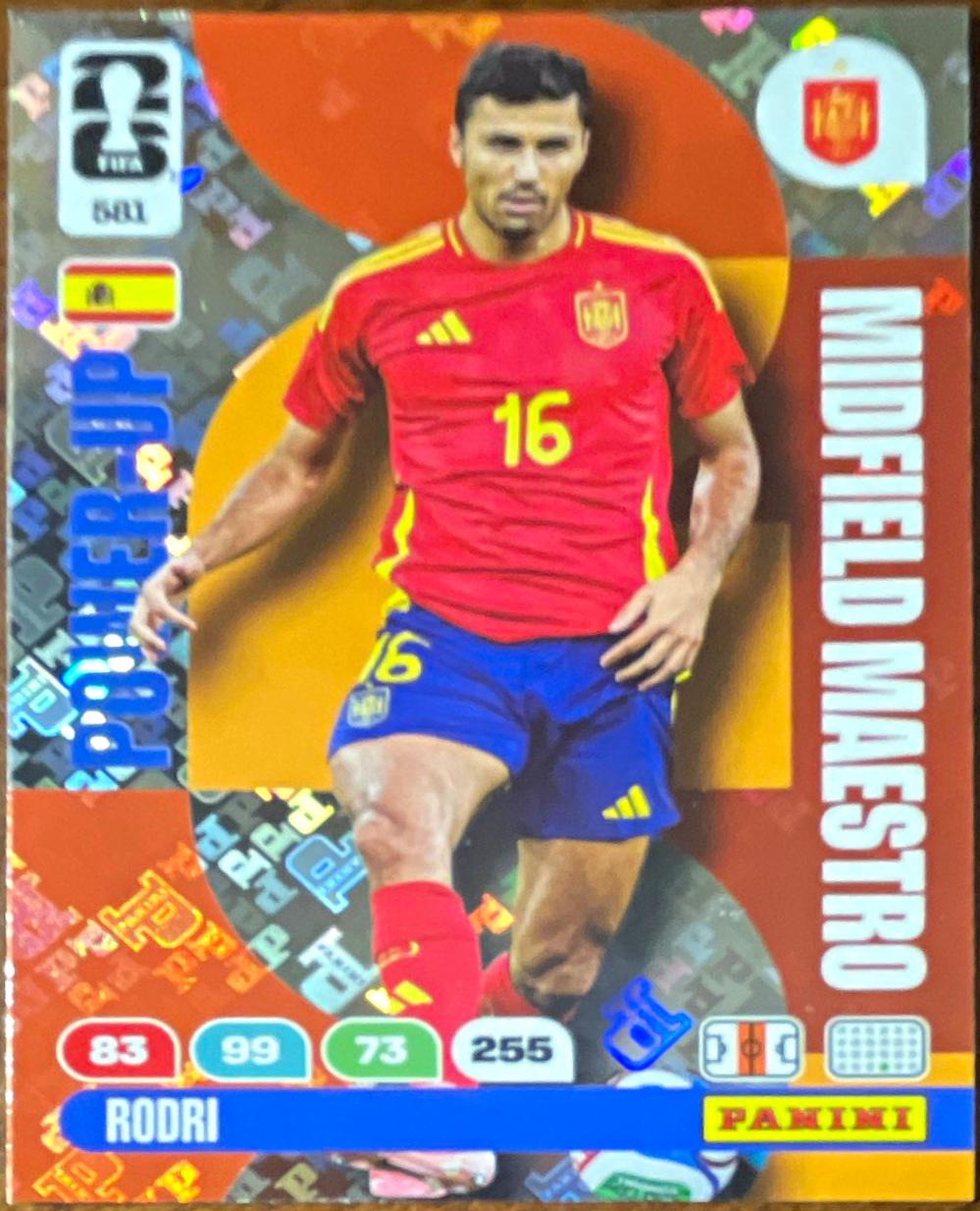 2026 Panini Adrenalyn XL FIFA World Cup Rodri #581 card