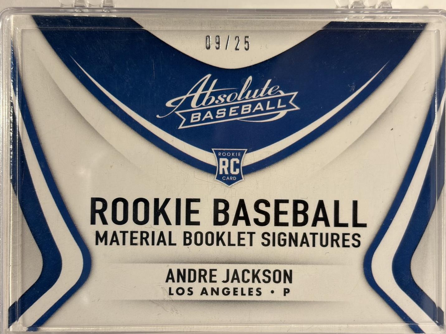 Andre Jackson [Material Booklet Black Gold Signature] #147