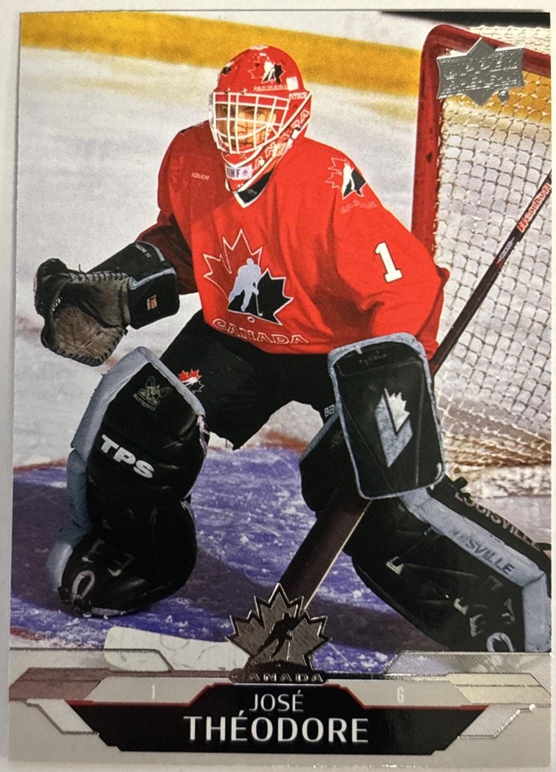 Jose Theodore #39 2026 Upper Deck Team Canada Hockey