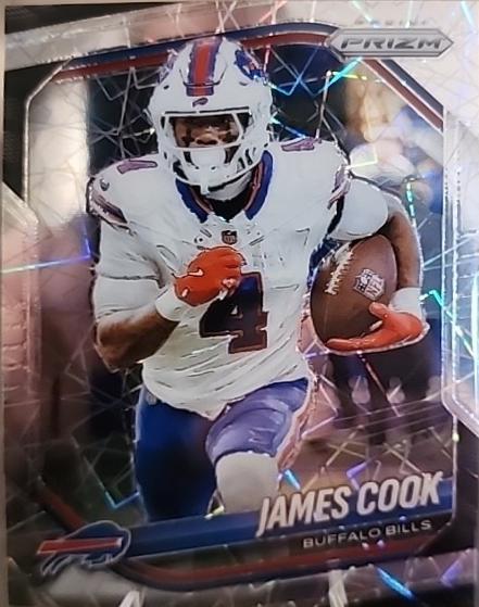 2025 Panini Prizm James Cook [Lazer] #27 card