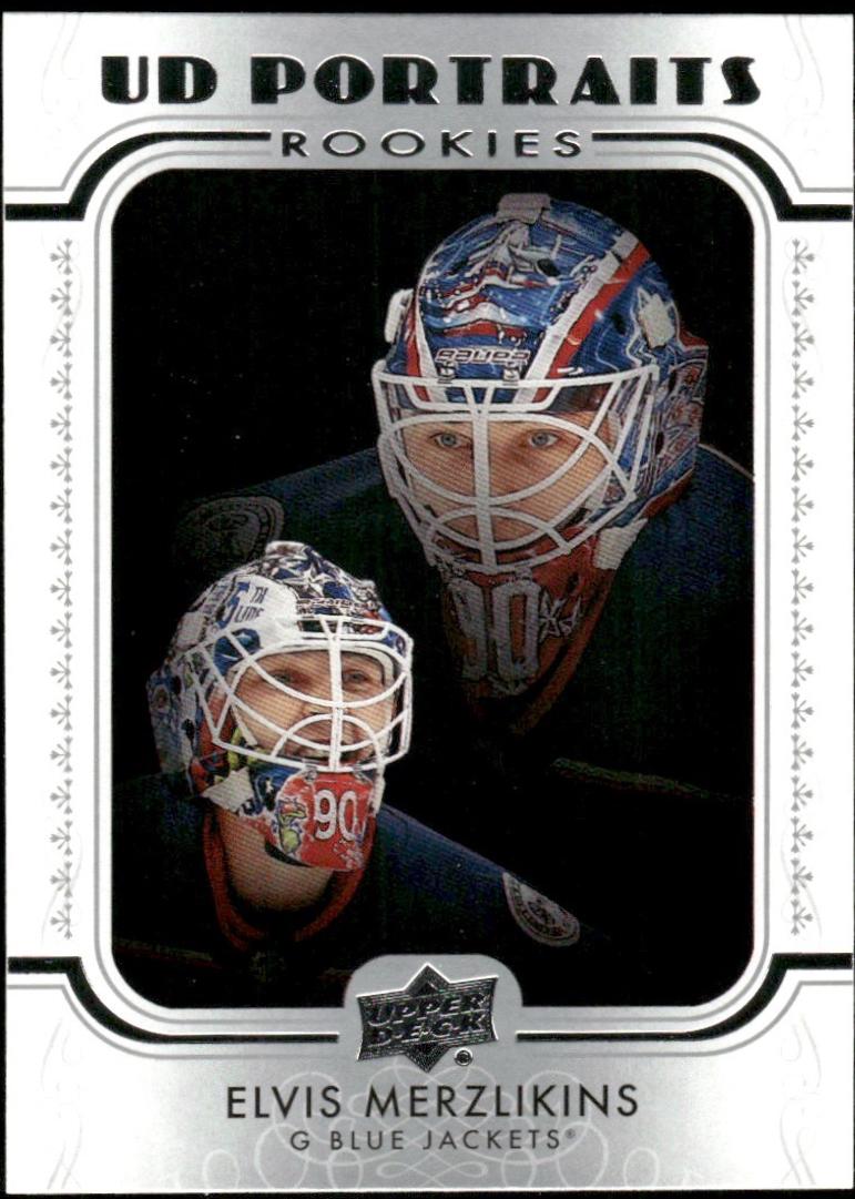 Elvis Merzlikins #P-91 2019 Upper Deck Portraits Hockey