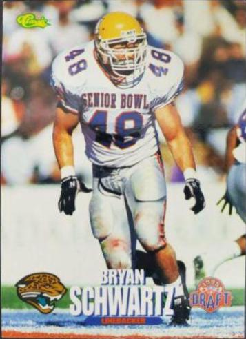 Bryan Schwartz #61 Football Cards 1995 Classic NFL Rookies