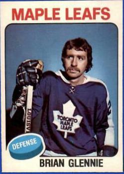 Brian Glennie #365 Hockey Cards 1975 O-Pee-Chee