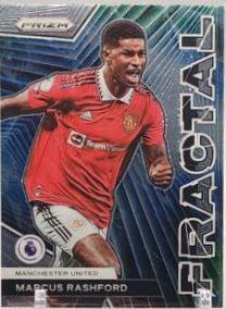 Marcus Rashford #22 Soccer Cards 2022 Panini Prizm Premier League Fractal